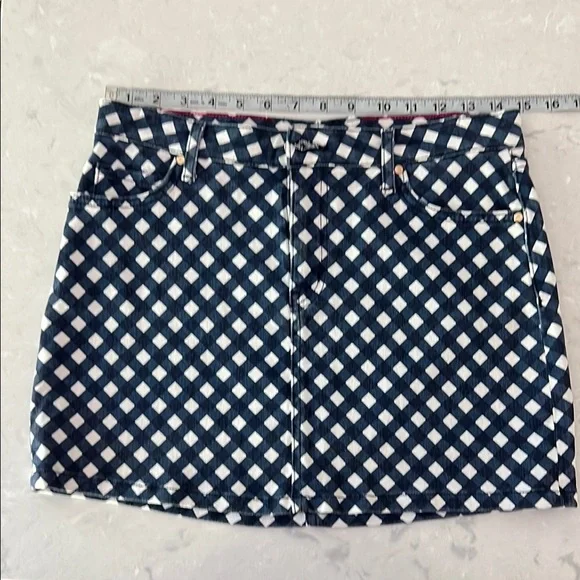 Kate Spade Blue and White Mini Pencil Skirt - Picture 1 of 6